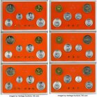 People's Republic 6-Piece Lot of Uncertified 7 Coin Mint Sets 1991 UNC KM-MS6. Includes the Fen through the Yuan. 7 Sets in original plastic case of i...