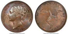 British Dependency. Victoria Penny 1839 MS63+ Brown PCGS, KM14. Quite exceptional for the grade with a soft underlying array of blue and plumb toning,...