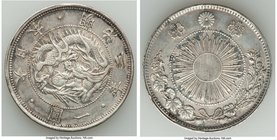 Meiji Yen Year 3 (1870) XF, KM-Y5.2. Type 2 variety. Argent toning with darker blue-gray color in recesses. 

HID09801242017