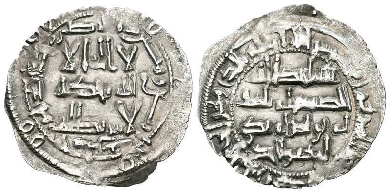 Emirato. Al Hakam I. Dirhem. 204 H. Al Andalus. (V-117). Ag. 2,68 g. MBC+. Est.....