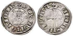 Corona de Aragón. Sancho de Mallorca. Dobler. Mallorca. (Cru-547). Ve. 1,71 g. Escasa. MBC+. Est...150,00.
