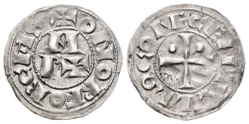 Corona de Aragón. Vizcondado de Bearn. Diner morlá. A nombre de Centul (s.XI-142...