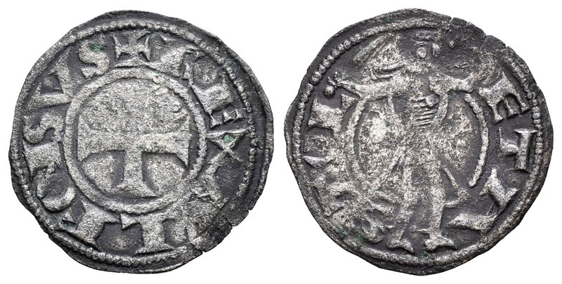 Reino de Castilla y León. Alfonso VIII (1158-1214). Dinero. Toledo. (Bautista-27...