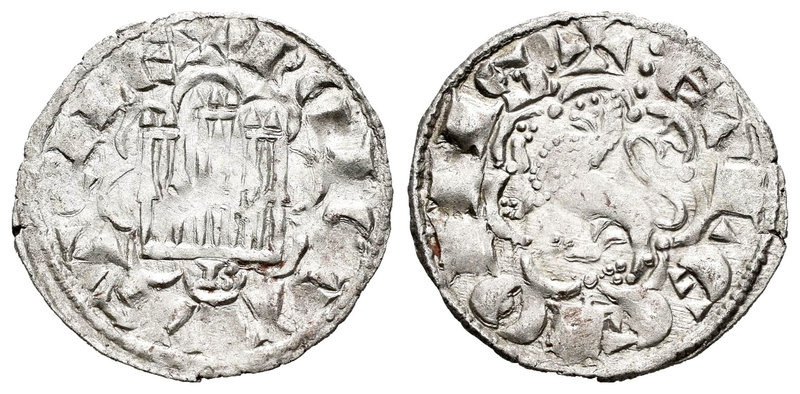 Reino de Castilla y León. Alfonso X (1252-1284). Novén. Burgos. (Bautista-394). ...