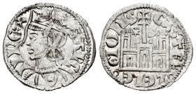 Reino de Castilla y León. Sancho IV (1284-1295). Cornado. Sevilla. (Bautista-432 variante). Anv.: Corona con cruz y estrella arriba. Rev.: Estrella y ...