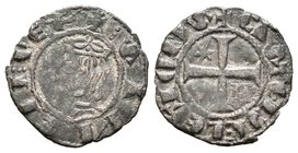 Reino de Castilla y León. Sancho IV (1284-1295). Seisen. Murcia. (Bautista-444). Ve. 0,67 g. Con estrella y H en el 1º y 4º cuadrante. MBC/MBC+. Est.....