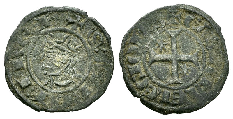Reino de Castilla y León. Sancho IV (1284-1295). Seiseno. Sin ceca. (Abh-316). V...