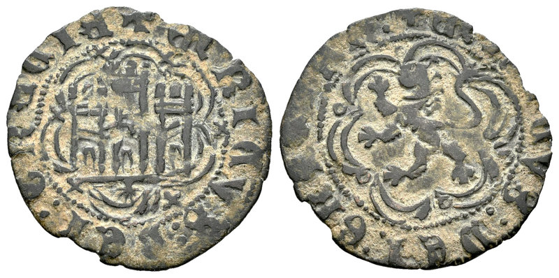 Reino de Castilla y León. Enrique III (1390-1406). Blanca. Coruña. (Bautista-599...