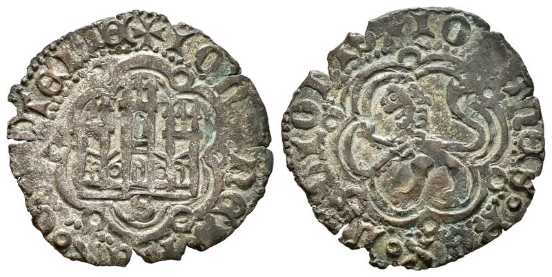 Reino de Castilla y León. Juan II (1406-1454). Blanca. Sevilla. (Bautista-812). ...