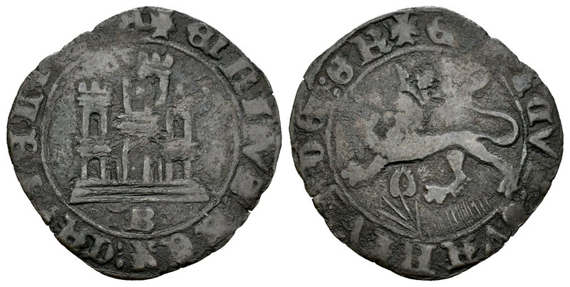 Reino de Castilla y León. Enrique IV (1454-1474). 1 maravedí. Burgos. (Bautista-...