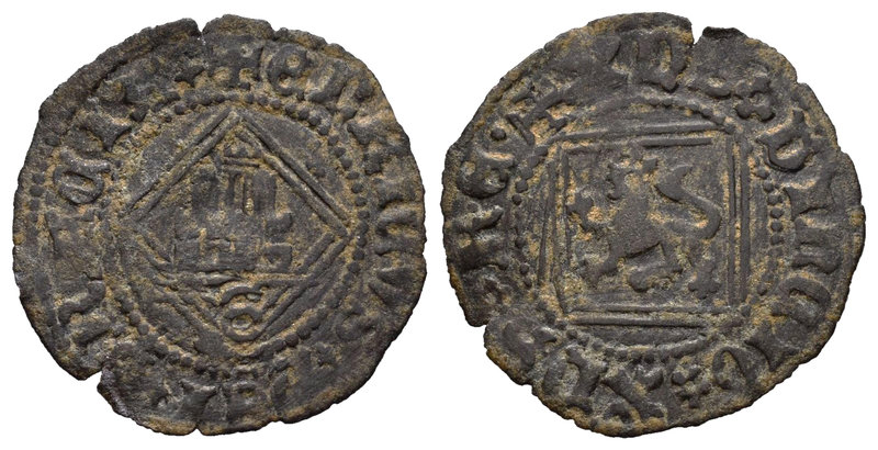 Reino de Castilla y León. Enrique IV (1454-1474). Blanca de rombo. Sevilla. (Bau...