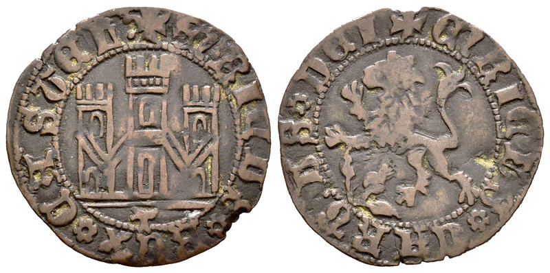Reino de Castilla y León. Enrique IV (1454-1474). Blanca. Toledo. (Abh-754). Ag....