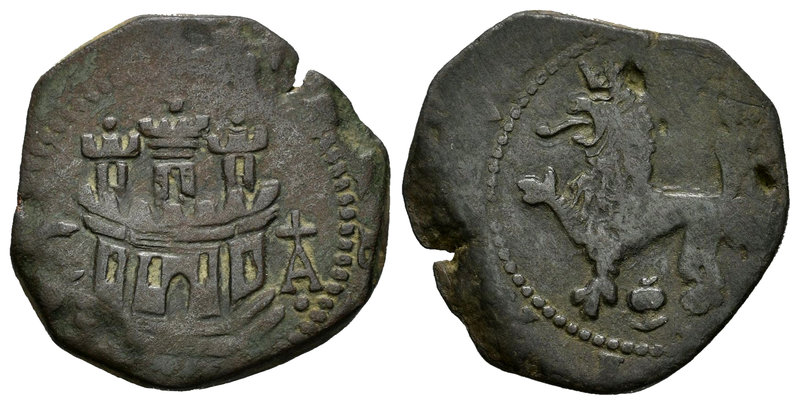Felipe II (1556-1598). 2 cuartos. Cuenca. (Cal-803). Ae. 3,88 g. MBC-. Est...12,...