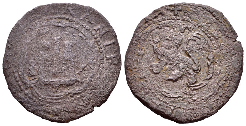Felipe II (1556-1598). 4 maravedís. Santo Domingo. (Cal-846). Ae. 6,87 g. Oxidac...