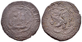 Felipe II (1556-1598). 4 maravedís. Santo Domingo. (Cal-846). Ae. 6,87 g. Oxidaciones. Muy rara. BC/BC+. Est...75,00.