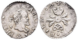 Felipe II (1556-1598). 1/2 carlino. Nápoles. (Vti-302). Ag. 1,38 g. MBC+. Est...60,00.