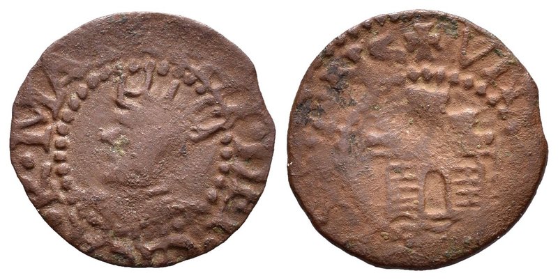 Felipe III (1598-1621). 1 dobler. Ibiza. (Cal-700). (Cr-3708). Ae. 0,76 g. Rara....