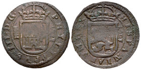 Felipe III (1598-1621). 8 maravedís. 1601. Segovia. (Cal-757). Ae. 6,17 g. ¿Falta de época?. MBC-. Est...15,00.