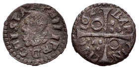 Felipe IV (1621-1665). Dinero. 1622. Barcelona. (Cal-1238). (Rs-19). Ae. 0,79 g. MBC-. Est...18,00.