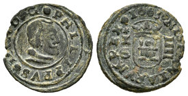 Felipe IV (1621-1665). 4 maravedís. 1663. Cuenca. (Cal-1339). (Jarabo-Sanahuja-M215). Ae. 0,92 g. MBC. Est...25,00.
