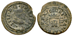 Felipe IV (1621-1665). 4 maravedís. 1660. Segovia. S. (Cal-1547). (Jarabo-Sanahuja-M568). Ae. 1,40 g. Escasa. MBC-. Est...60,00.