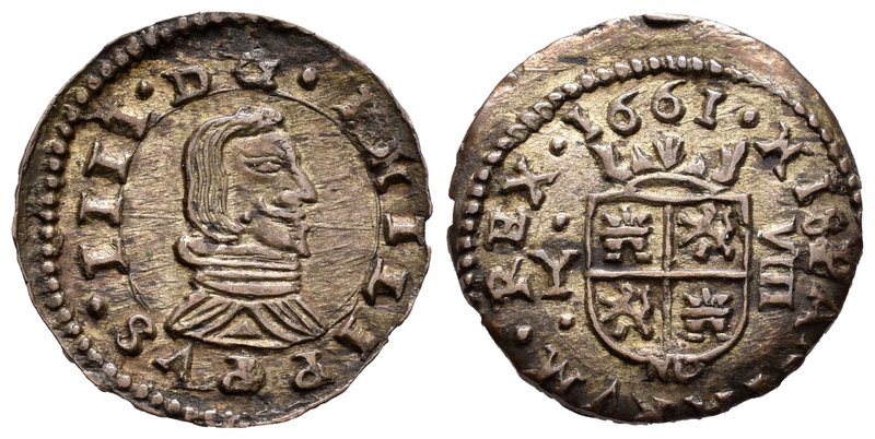 Felipe IV (1621-1665). 8 maravedís. 1661. Madrid. Y. (Cal-1420). (Jarabo-Sanahuj...