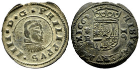 Felipe IV (1621-1665). 16 maravedís. 1662. Coruña. R. (Cal-1300). (Jarabo-Sanahuja-M122). Ae. 3,10 g. MBC. Est...25,00.