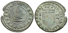 Felipe IV (1621-1665). 16 maravedís. 1661. Segovia. S. (Cal-1507). (Jarabo-Sanahuja-M499). Ae. 3,30 g. MBC-. Est...18,00.