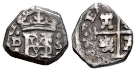 Felipe IV (1621-1665). 1/2 real. (1627). Sevilla. D. (Cal-1213). Ag. 1,57 g. Muy escasa. MBC/MBC-. Est...50,00.