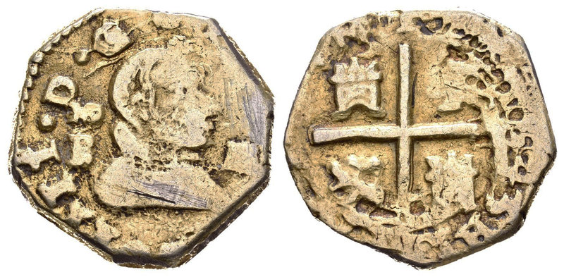 Felipe IV (1621-1665). 2 reales. 1643. Madrid. B. (Cal-852). Ag. 5,30 g. Ceca en...