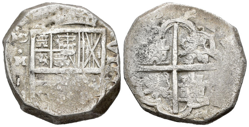 Felipe IV (1621-1665). 8 reales. 1633. Madrid. M. (Cal-279). Ag. 26,20 g. Se apr...
