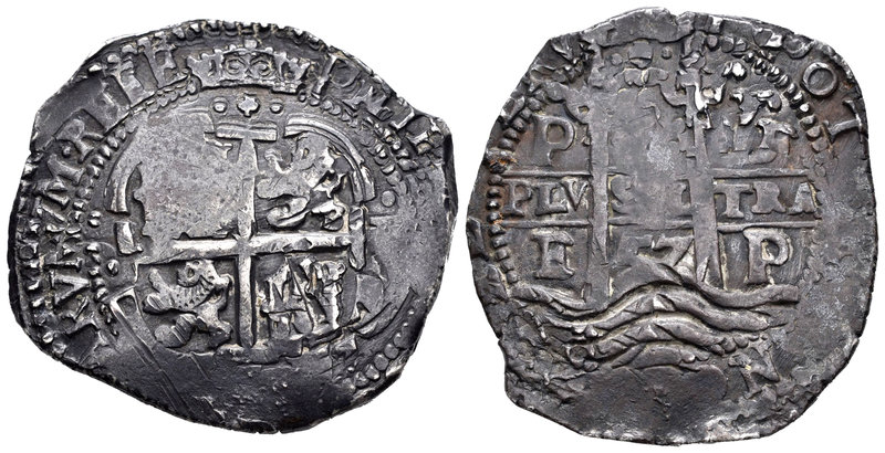Felipe IV (1621-1665). 8 reales. 1657. Potosí. E (Antonio de Ergueta). (Cal-445)...