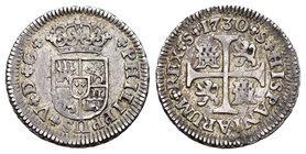 Felipe V (1700-1746). 1/2 real. 1730. Sevilla. (Cal-1927). Ag. 1,47 g. MBC. Est...50,00.