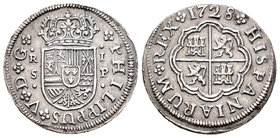 Felipe V (1700-1746). 1 real. 1728. Sevilla. P. (Cal-1714). Ag. 2,69 g. MBC+. Est...60,00.