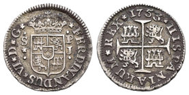 Fernando VI (1746-1759). 1/2 real. 1753. Sevilla. PJ. (Cal-696). Ag. 1,39 g. Escasa. MBC+. Est...60,00.