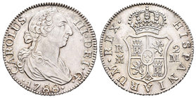 Carlos III (1759-1788). 2 reales. 1788. Madrid. M. (Cal-1322). Ag. 6,05 g. Buen ejemplar. EBC-. Est...100,00.