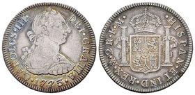 Carlos III (1759-1788). 2 reales. 1773. México. FM. (Cal-1340). Ag. 6,70 g. MBC-. Est...45,00.