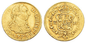 Carlos III (1759-1788). 1/2 escudo. 1772. Madrid. PJ. (Cal-766). Au. 1,76 g. MBC-. Est...120,00.