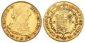 Carlos III (1759-1788). 2 escudos. 1788. Madrid. M. (Cal-459). Au. 6,76 g. MBC+. Est...250,00.