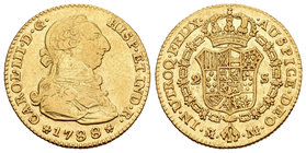 Carlos III (1759-1788). 2 escudos. 1788. Madrid. M. (Cal-459). Au. 6,71 g. MBC. Est...260,00.