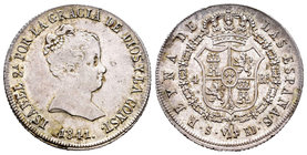 Isabel II (1833-1868). 4 reales. 1841. Sevilla. RD. (Cal-318). Ag. 5,86 g. Buen ejemplar. EBC-. Est...250,00.