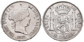 Isabel II (1833-1868). 10 reales. 1862. Madrid. (Cal-231). Ag. 12,98 g. Golpecitos. MBC+. Est...75,00.