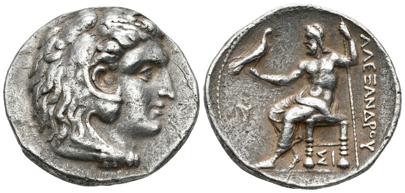 REINO DE MACEDONIA. Alejandro III Magno. Tetradracma. 336-323 a.C. RY 20 de Abda...