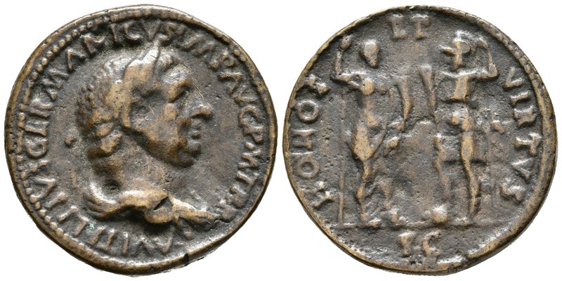 VITELIO. Medallón, COPIA PADUANA de un modelo de Giovanni Cavino. 1500-1570. A/ ...