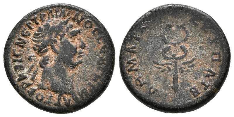 TRAJANO. Semis de Antioquia. 98-99 d.C. Acuñado en Roma para circular en el Este...