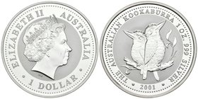 AUSTRALIA. 1 Dollar. 2001. Kookaburra. Km#479. Ar. 31,58g. PROOF.