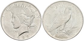 ESTADOS UNIDOS. Dollar. 1923. Km#150. Ar. 26,77g. Marquitas. EBC+