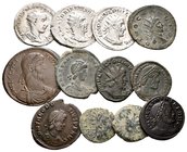 IMPERIO ROMANO. Lote compuesto por 12 monedas, conteniendo: Gordiano III. Antoniniano; Filipo I. Antoniniano; Trajano Decio. Antoniniano; Juliano el A...