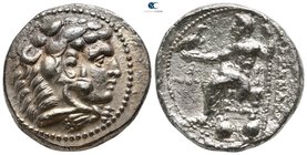 Kings of Macedon. Tyre. Philip III Arrhidaeus 323-317 BC. In the name and types of Alexander III. Struck under Laomedon. Dated RY 28 of 'Ozmilk=322/1 ...