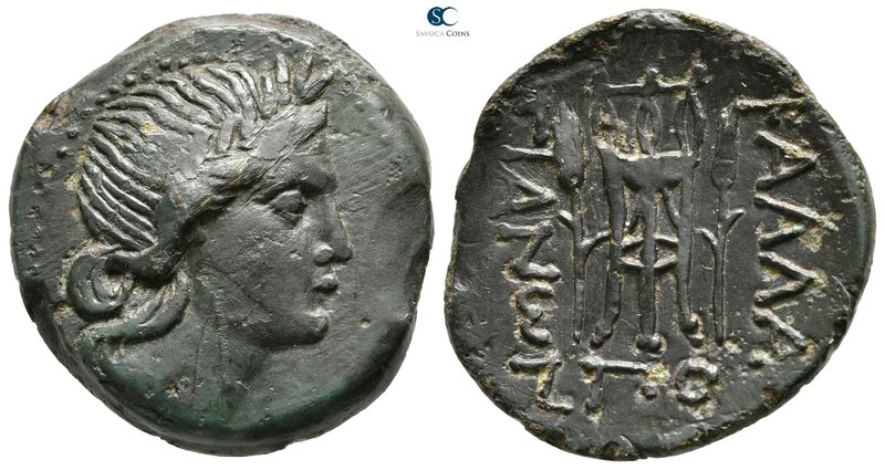 Moesia. Kallatis 300-100 BC. ΠΟ- (Po-), magistrate
Bronze Æ

25 mm., 11,02 g....